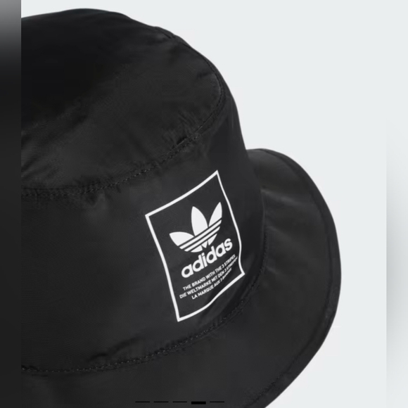 Adidas Womens Foldable Black Bucket Hat With Snap Closure For Easy Storage New - Picture 2 of 8